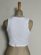 Load image into Gallery viewer, Cropped White Tank Top
