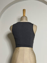 Load image into Gallery viewer, Ribbed Square-Neck Corset Tank Top
