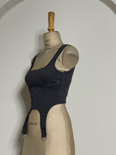 Load image into Gallery viewer, Ribbed Square-Neck Corset Tank Top
