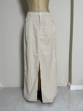 Load image into Gallery viewer, High Waisted Beige Maxi Skirt with Front Slit
