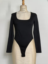 Load image into Gallery viewer, Black Square Neck Bodysuit
