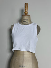 Load image into Gallery viewer, Cropped White Tank Top
