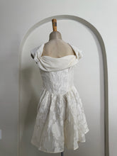 Load image into Gallery viewer, White Floral Smocked Mini Dress
