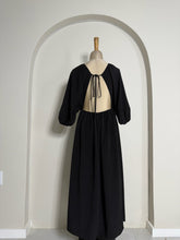 Load image into Gallery viewer, Black V-Neck Maxi Dress
