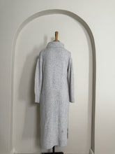 Load image into Gallery viewer, Grey Turtleneck Knit Maxi Dress
