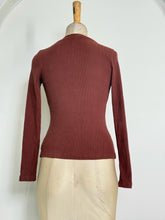 Load image into Gallery viewer, Ribbed Knit Button-Up Cardigan Top
