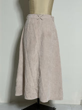 Load image into Gallery viewer, Beige Corduroy A-Line Midi Skirt
