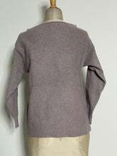 Load image into Gallery viewer, Mauve Ribbed Knit Sweater
