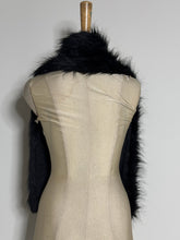Load image into Gallery viewer, Classic Black Faux Fur Winter Scarf/Stole
