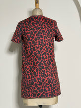 Load image into Gallery viewer, Red &amp; Black Leopard Print Short Sleeve Mini Dress / Tunic
