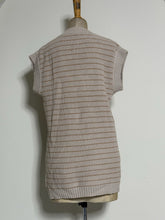 Load image into Gallery viewer, Striped V-Neck Knit Sweater Vest
