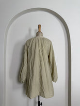 Load image into Gallery viewer, Olive Green V-Neck Long Sleeve Mini Dress
