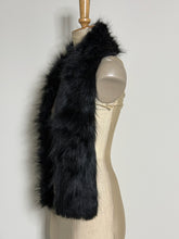 Load image into Gallery viewer, Classic Black Faux Fur Winter Scarf/Stole
