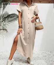 Load image into Gallery viewer, Linen Shirt Dress
