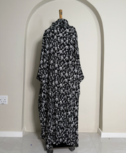 Load image into Gallery viewer, Floral Abaya with attached scarf
